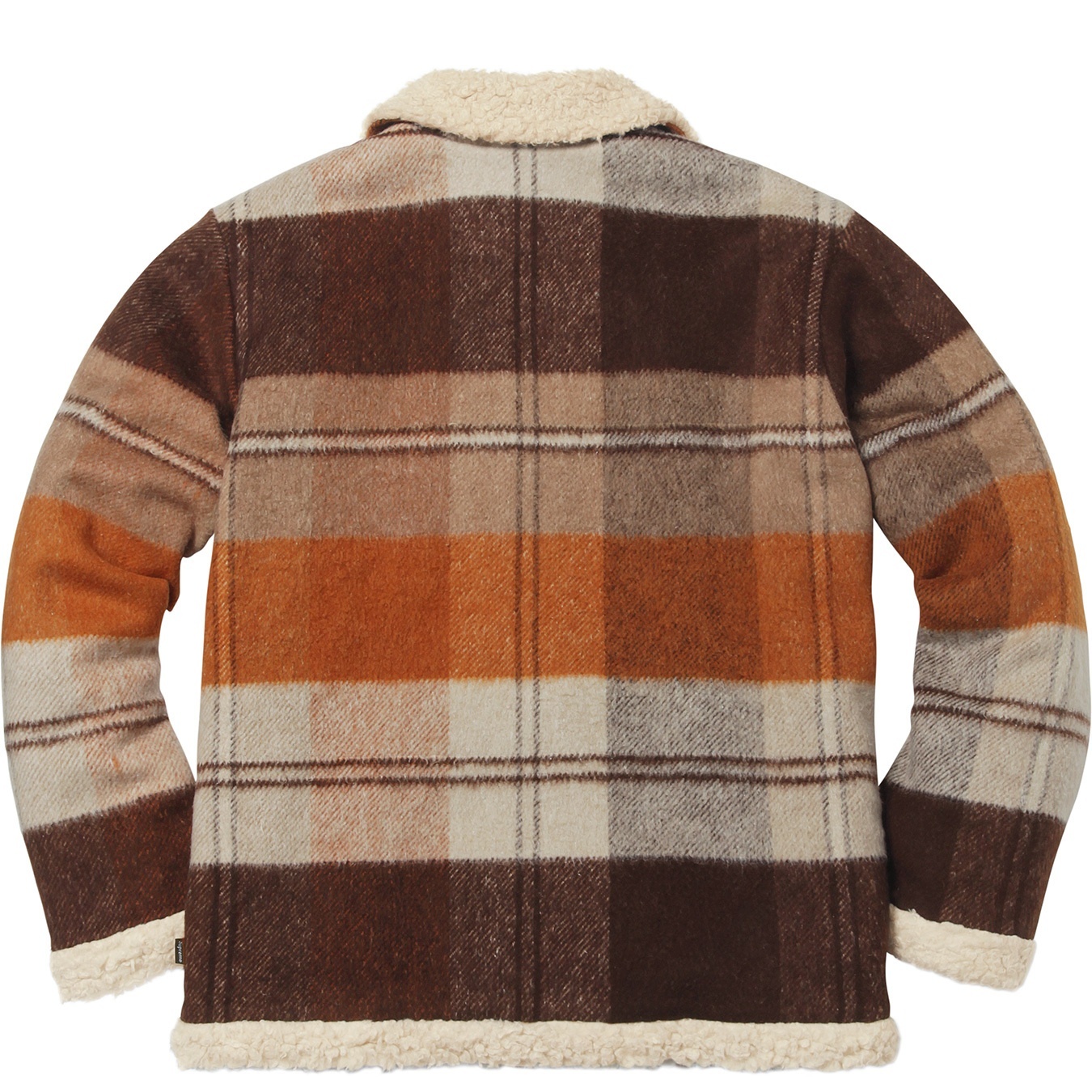 Plaid Shearling Bomber view 5